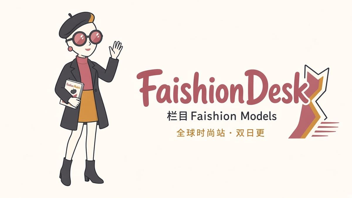 FaishionDesk poster: editorial fashion column visual