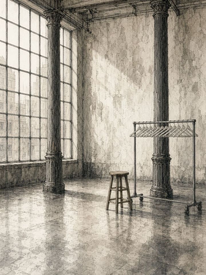 Ford Models New York loft casting illustration — US heritage model agency