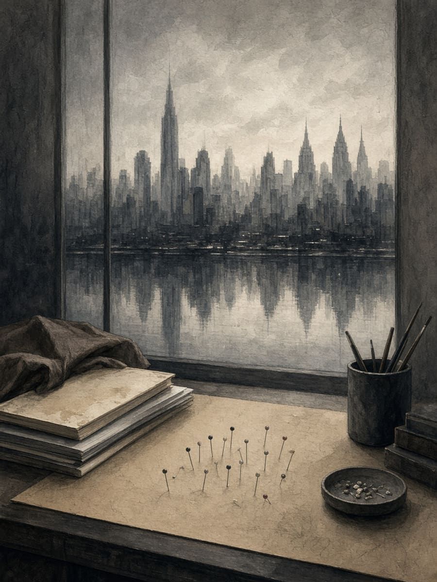 IMG Models New York casting studio illustration — global model agency network
