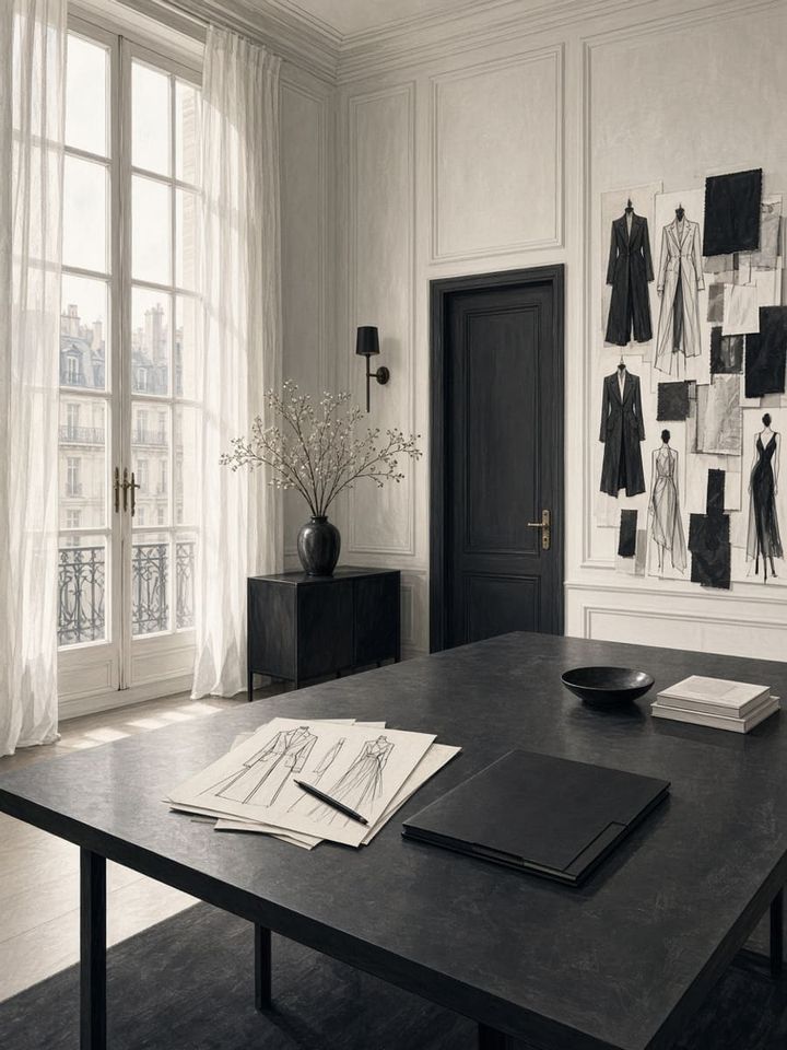 Metropolitan Models Paris agency board room illustration — French model agency