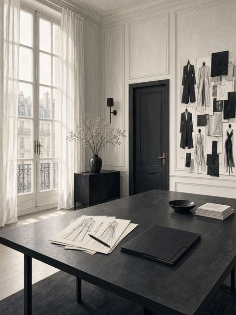 Metropolitan Models Paris agency board room illustration — French model agency