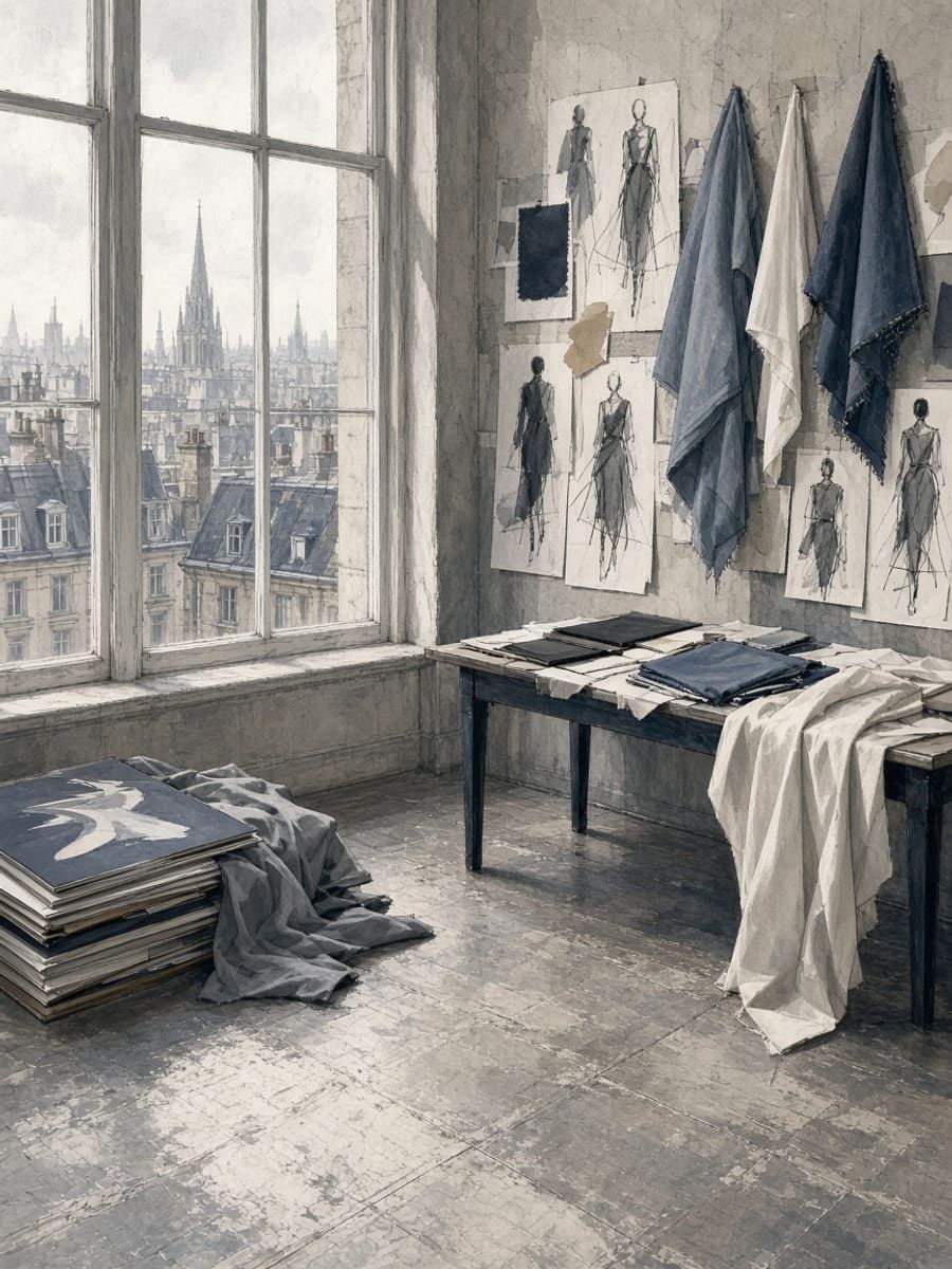 Models 1 London fashion model agency floor illustration — UK casting board