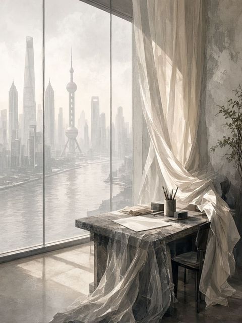 MUSE Models Shanghai riverside casting loft illustration — China week model agency