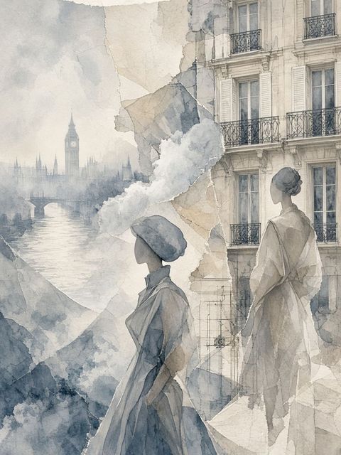 VIVA Model Management London Paris axis illustration — European model agency network