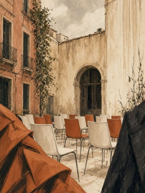Why Not Model Management Milan courtyard illustration — Italian mother agency